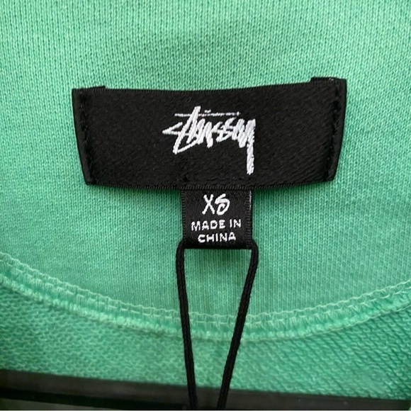 NWT~STUSSY Green Huron Over-Sized Button Shirt Size XS-Unisex - Picture 5 of 8